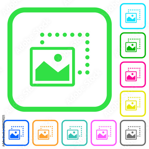 Drag image to bottom left vivid colored flat icons