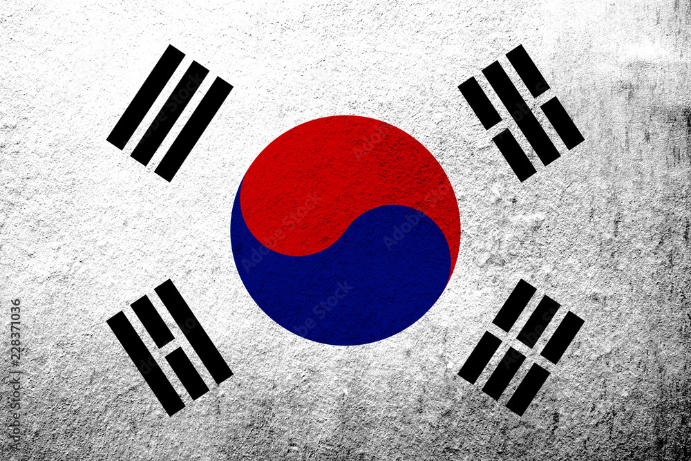 National flag of South Korea (Republic of Korea) National flag of South Korea (Republic of Korea)