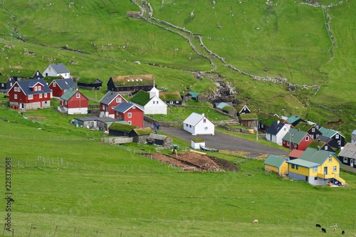Village Mykines, Îles Féroé - Mykines Village Faroe Islands