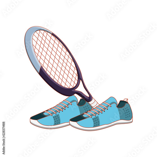 shoes for practice sport with racket