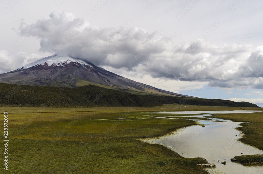 Volcano Cotopaxi, Ecuador / Cotopaxi stratovolcano in the Andes of Ecuador, South America. Volcano Cotopaxi, Ecuador / Cotopaxi stratovolcano in the Andes of Ecuador, South America.
