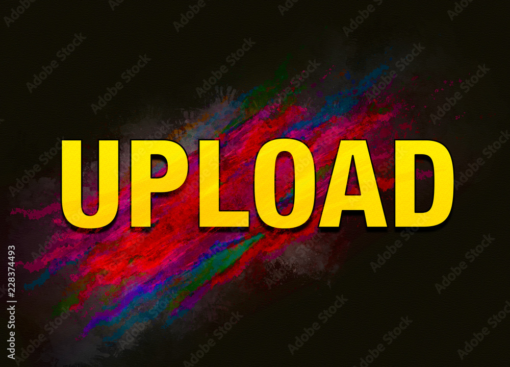 Upload colorful paint abstract background