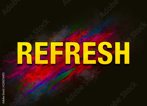 Refresh colorful paint abstract background