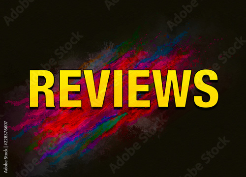 Reviews colorful paint abstract background