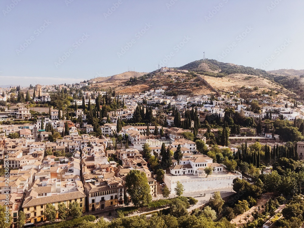 Panorama of Granada Spain 