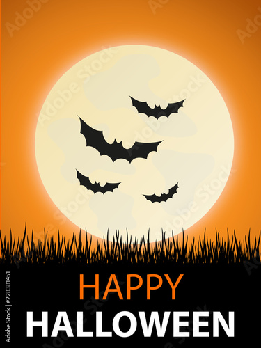 Halloween Fledermaus Grußkarte