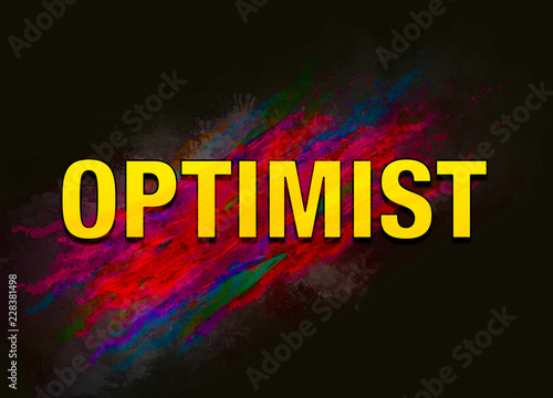 Optimist colorful paint abstract background