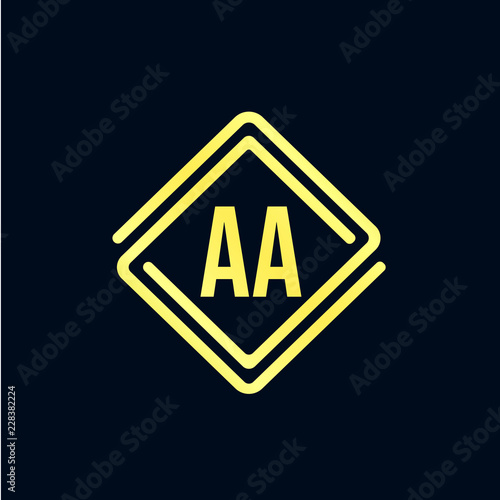Initial Letter AA Logo Template Free Download Initial Letter AA Logo Template - GFXLoad