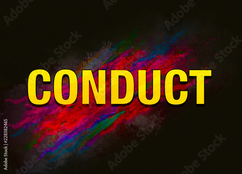 Conduct colorful paint abstract background