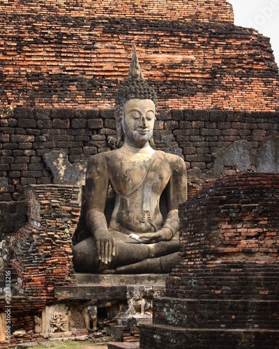 buddha statue in Sukhothai thailand