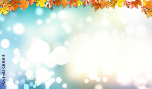 abstract autumn bokeh background