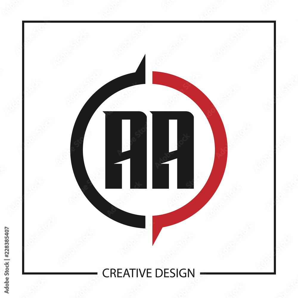 Initial Letter AA Logo Template Initial Letter AA Logo Template