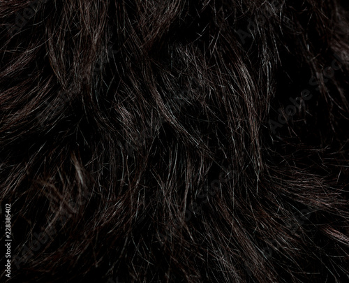 background black hair close-up