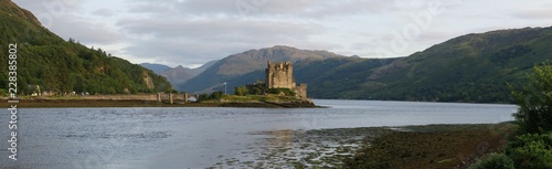 Eilean Donan castle in Western Highlands in Scotland in United Kingdom