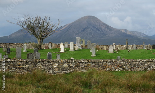 cemetery near Broadford on the island of Skye in Scotland in United Kingdom photo