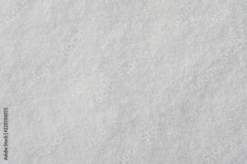 Brilliant surface of snow in winter