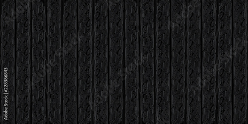 Vector dark black wood texture background. Wooden wall. Old grunge retro panels. EPS10