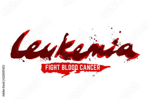 Leukemia lettering image