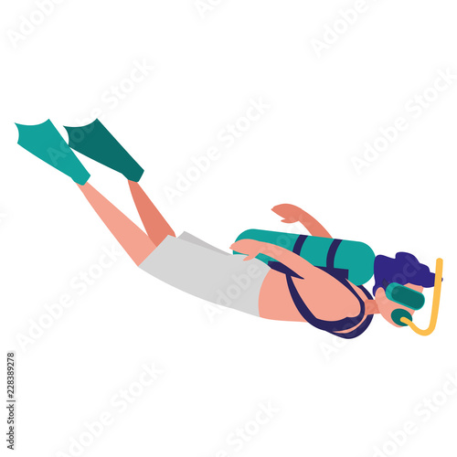 Wallpaper Mural scuba diver design Torontodigital.ca