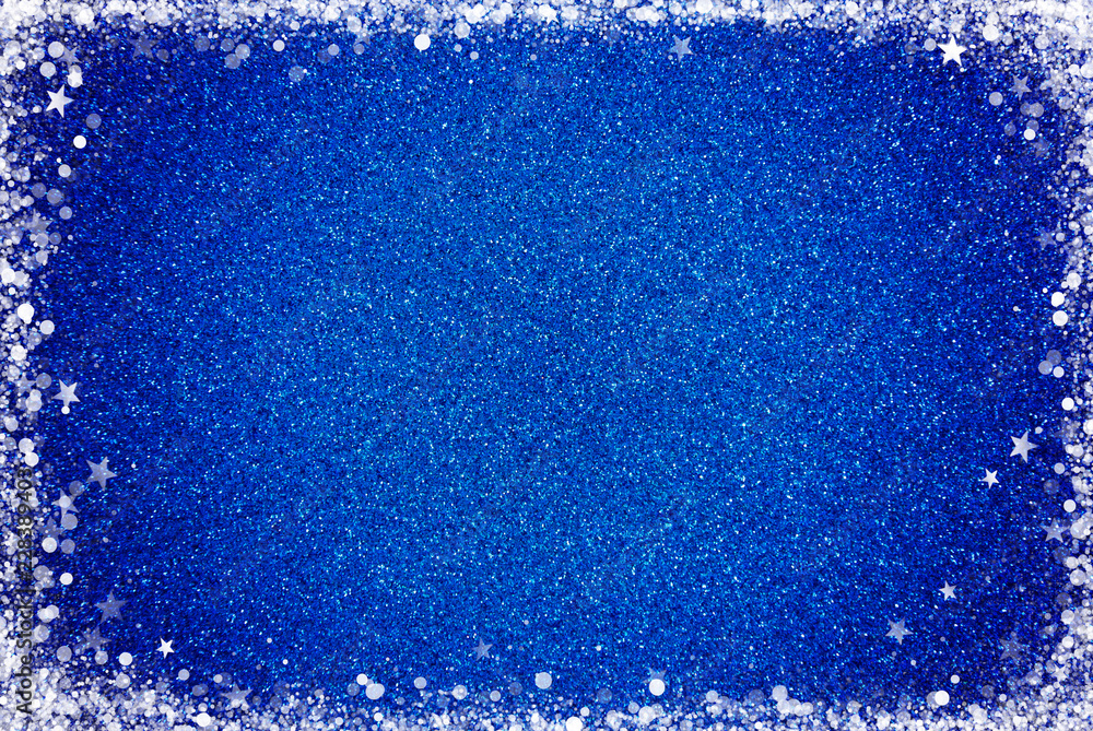 blue sparkle border