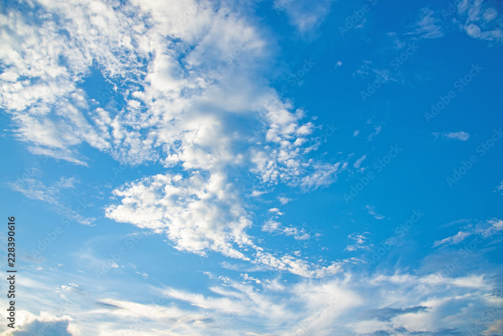 Blue sky with white clouds. Blue sky with white clouds.