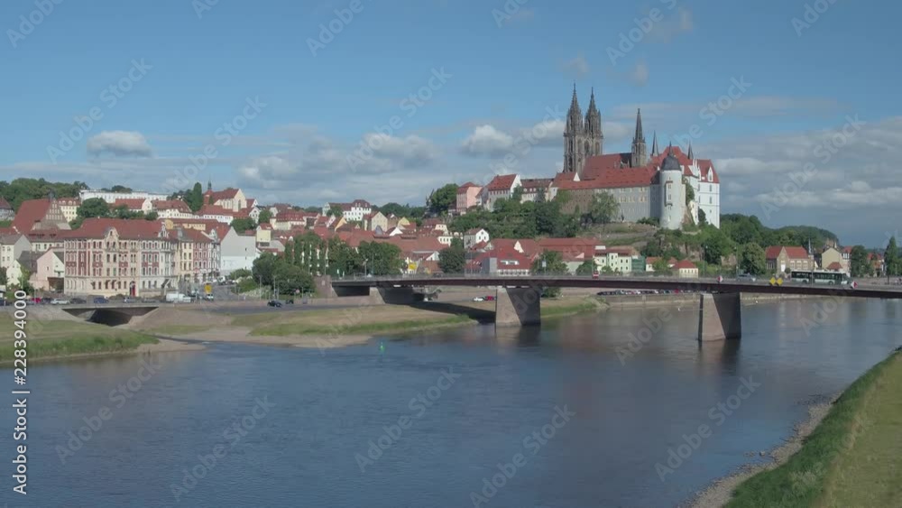 4K Drone Aerial Meissen Hochstift Dom, Albrechtsburg, Elbe 4K Drone Aerial Meissen Hochstift Dom, Albrechtsburg, Elbe