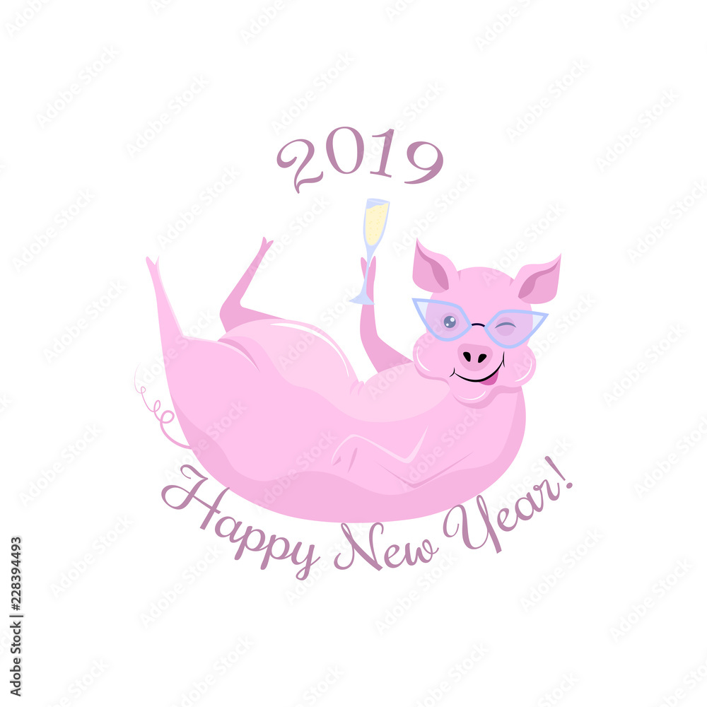 Happy pig year Happy pig year