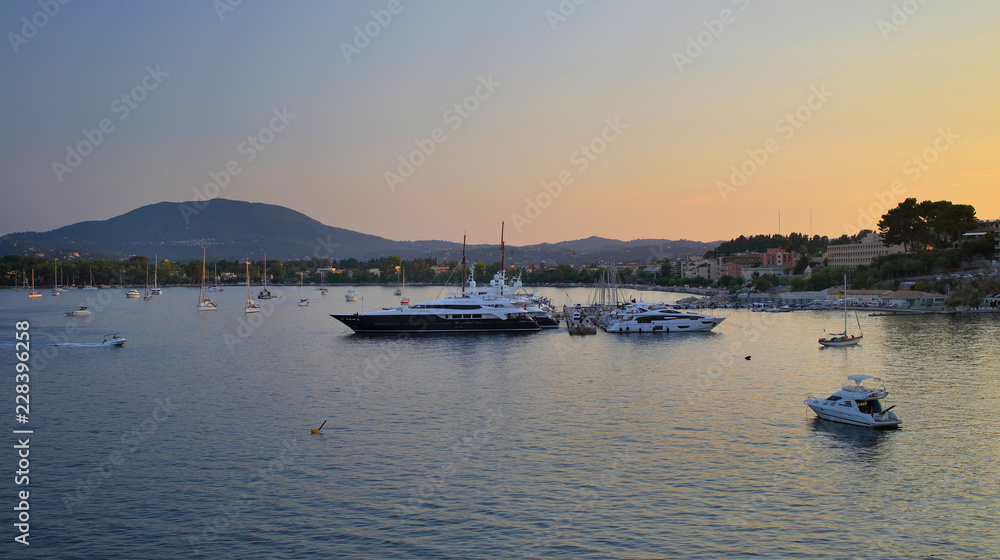Marina in Corfu Town
