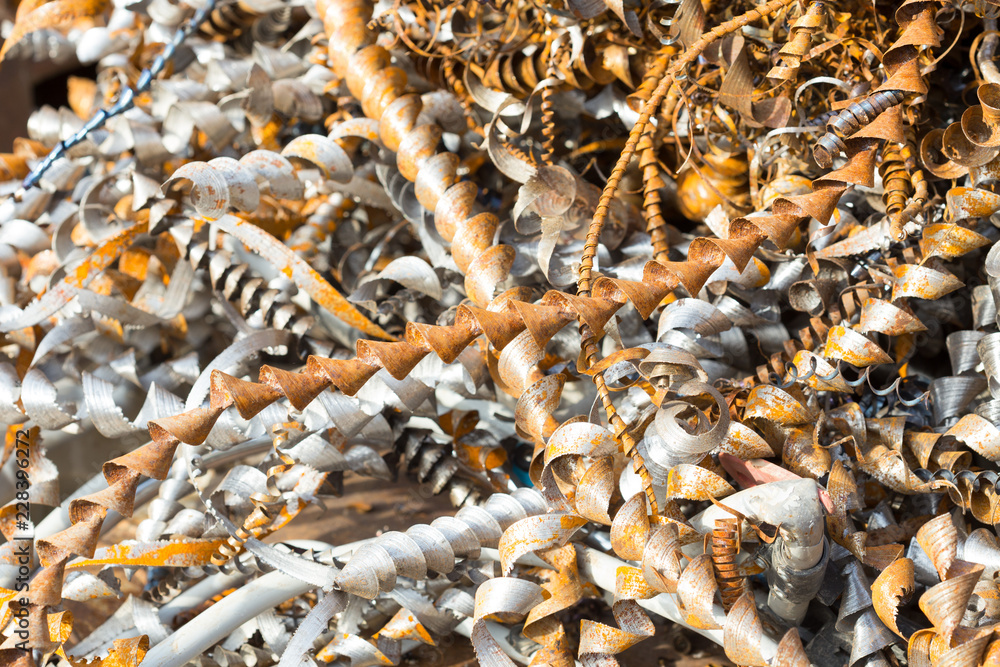 silver spirals of metal shavings as garbage, texture of different size of metal spirals shavings texture, metal shavings texture silver spirals of metal shavings as garbage, texture of different size of metal spirals shavings texture, metal shavings texture