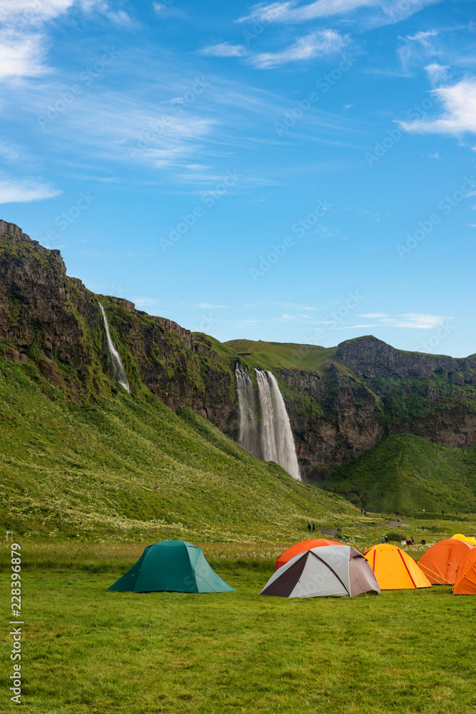 Camp in Iceland