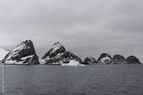 Rocks in Antarctic sea