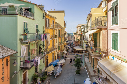 A glimpse of the historic center of Manarola, Cinque Terre, Liguria, Italy © Marco Taliani