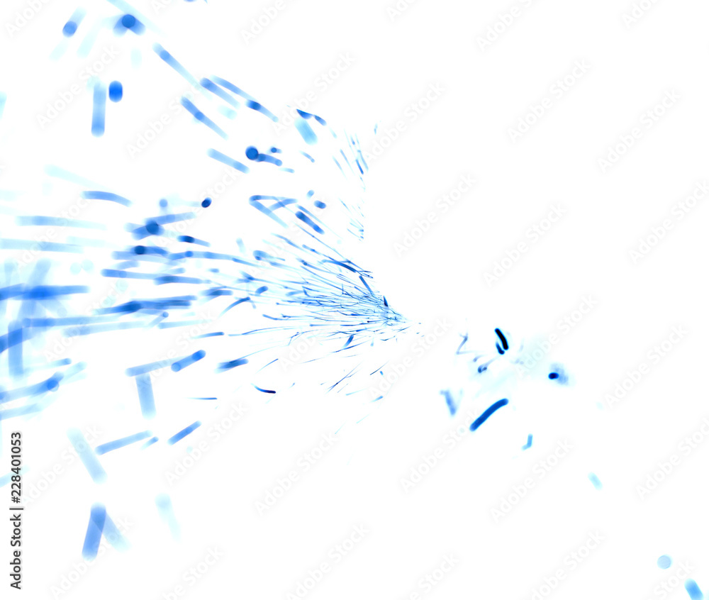 blue background defocused round sparks on a white background blue background defocused round sparks on a white background
