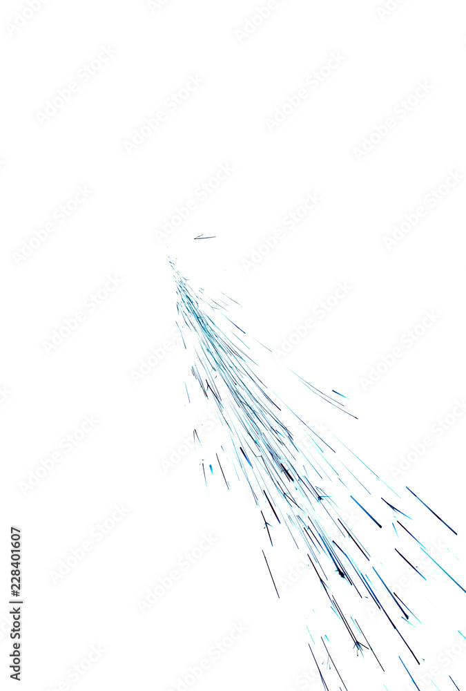 Obraz premium blue background defocused round sparks on a white background