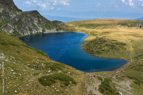 Summer view of The Kidney Lake  Rila Mountain  The Seven Rila Lakes  Bulgaria