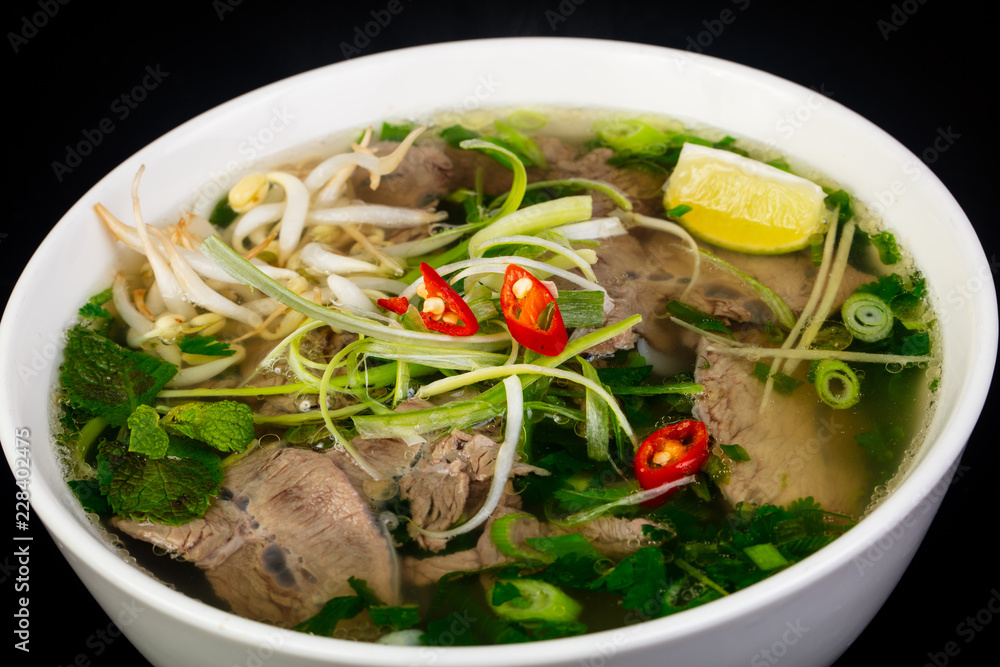 Vietnamese cuisine Pho Bo soup Vietnamese cuisine Pho Bo soup