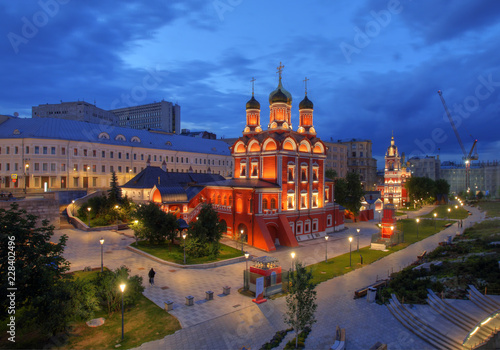 The Church of Barbara the Great Martyr on Varvarka. Moscow. Russia