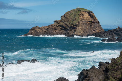 Mole islet in Porto Moniz in Madeira photo