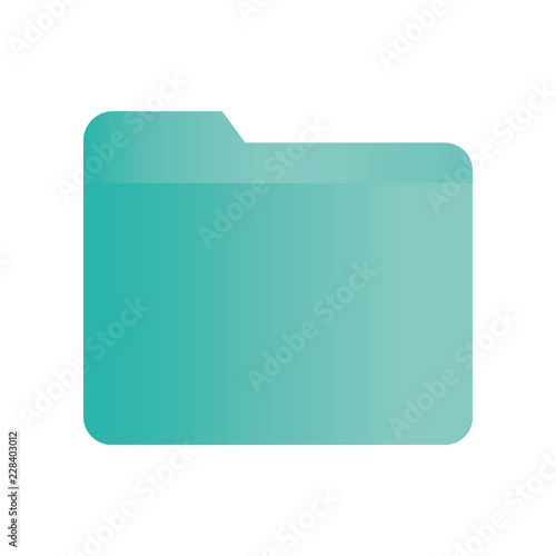 Ordner, Aktenorner - Icon, Piktogramm, grafisches Element - mint, grün
