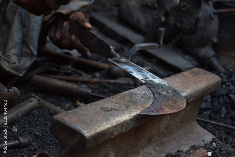 elements of the blacksmith in the streets of Bangladesh elements of the blacksmith in the streets of Bangladesh