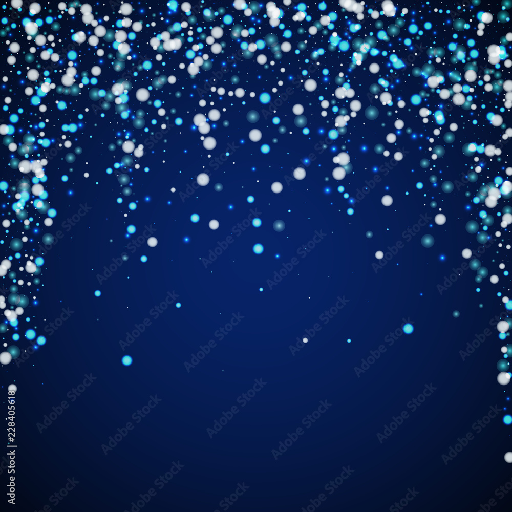 Beautiful falling snow Christmas background. Subtl