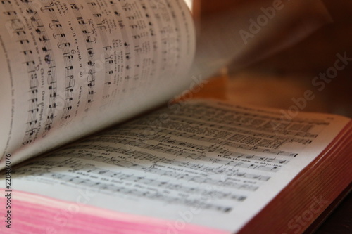 a book of church hymns