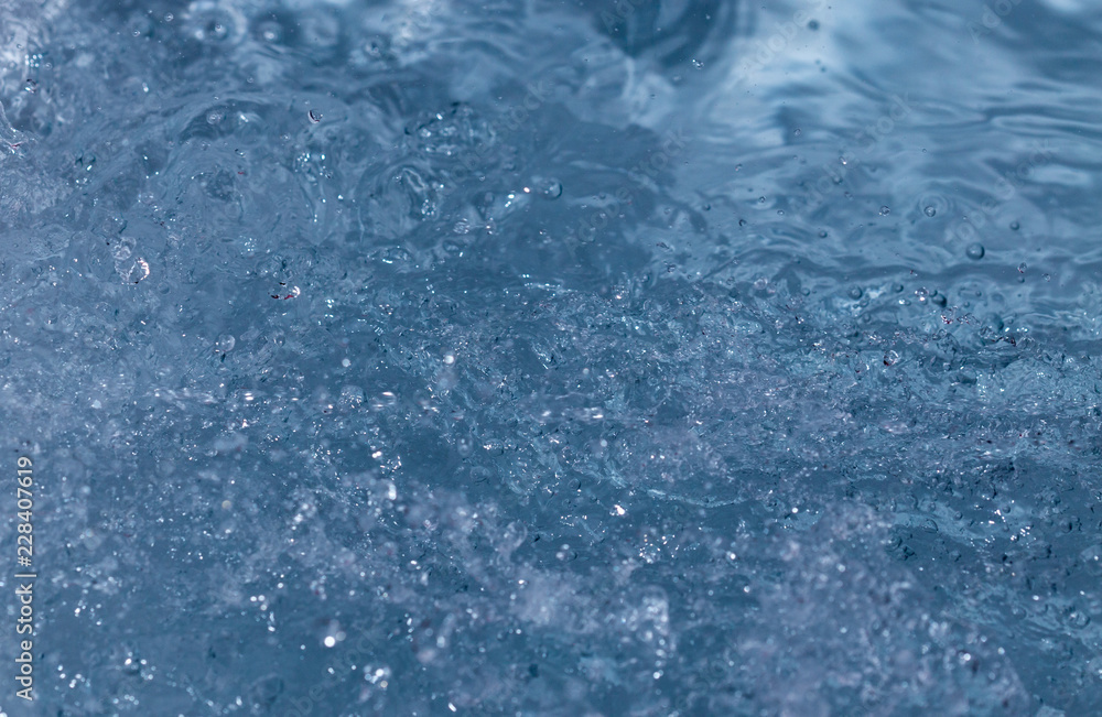 Wave in water macro