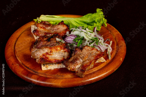 Grilled pork ribs