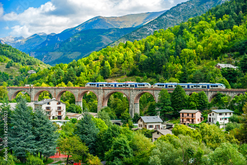 Konstfotografi Medieval town Tende in the southern France, near Italian border, dated back to 7