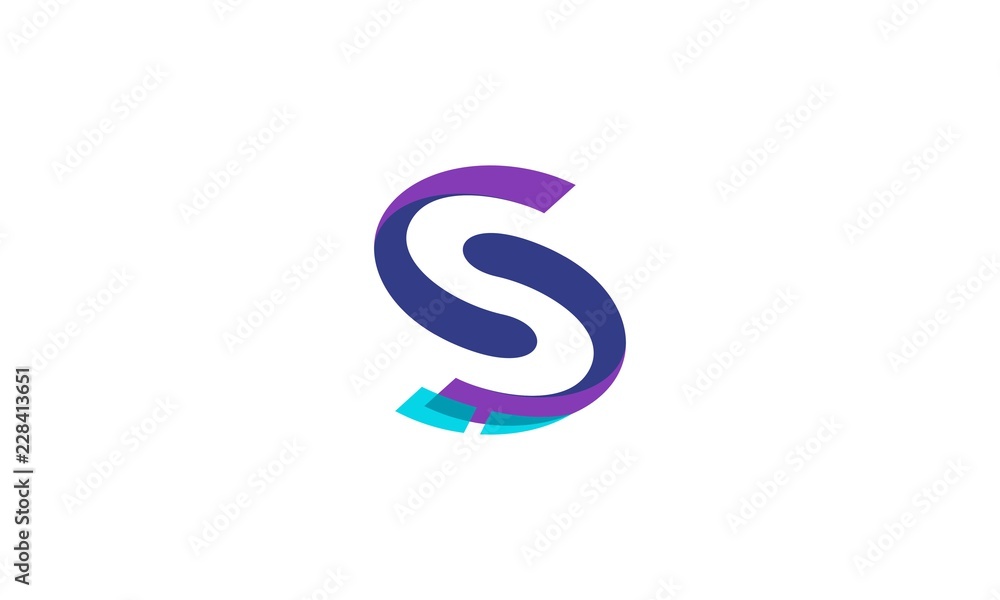 Naklejka premium letter s