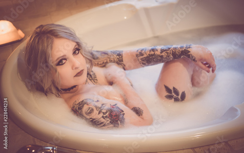 Bath Time Tattoo Baby Doll