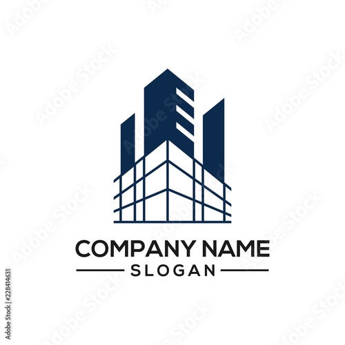 Building construction design to be used as a logo icon template for business constructors and more.
