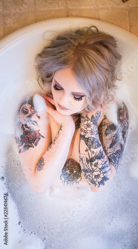 Bath Time Tattoo Baby Doll