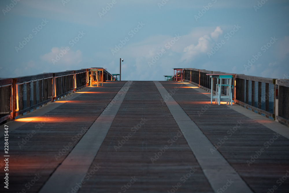 Empty Pier at Sunrise